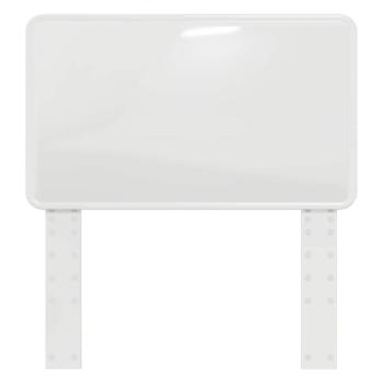 Kopfteil mit Kopfteil Glänzend Weiß 90 cm Holzwerkstoff