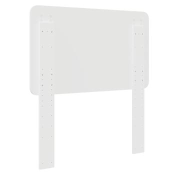 Kopfteil mit Kopfteil Glänzend Weiß 90 cm Holzwerkstoff