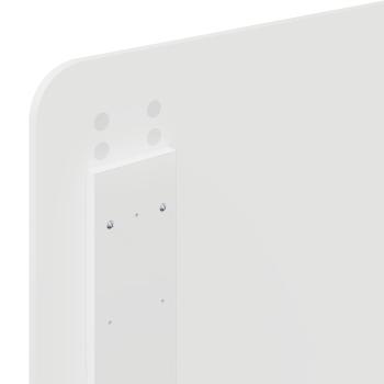 Kopfteil mit Kopfteil Glänzend Weiß 75 cm Holzwerkstoff