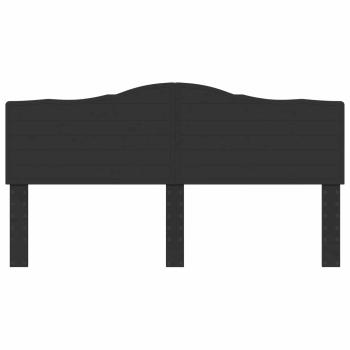 Kopfteil mit Kopfteil Schwarz Eichen-Optik 200 cm Holzwerkstoff