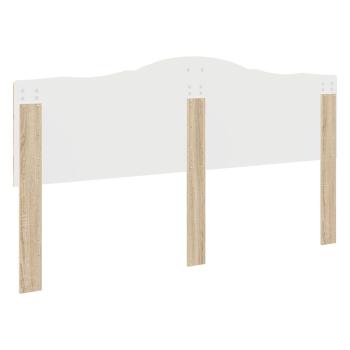 Kopfteil mit Kopfteil Sonoma-Eiche 200 cm Holzwerkstoff