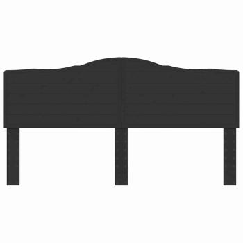 Kopfteil mit Kopfteil Schwarz Eichen-Optik 180 cm Holzwerkstoff