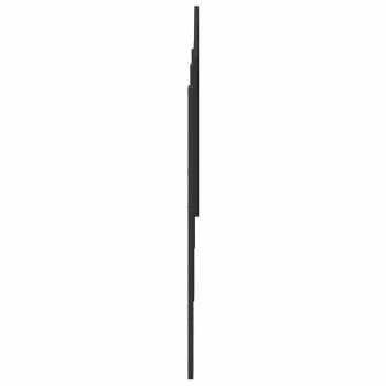 Kopfteil mit Kopfteil Schwarz Eichen-Optik 180 cm Holzwerkstoff