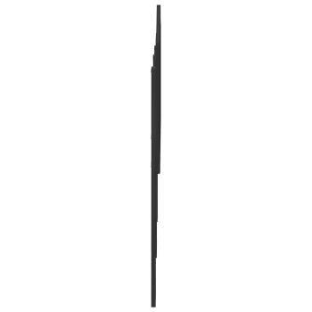 Kopfteil mit Kopfteil Schwarz Eichen-Optik 160 cm Holzwerkstoff