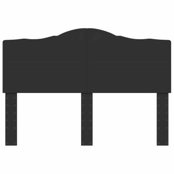 Kopfteil mit Kopfteil Schwarz Eichen-Optik 140 cm Holzwerkstoff