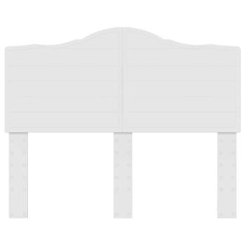 Kopfteil mit Kopfteil Glänzend Weiß 135 cm Holzwerkstoff