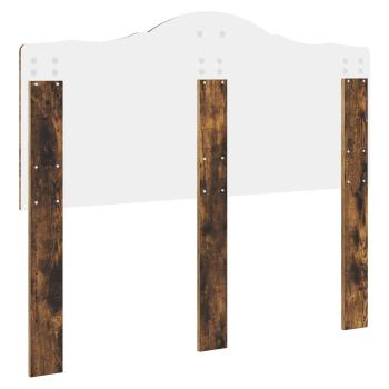Kopfteil mit Kopfteil Geräucherte Eiche 135 cm Holzwerkstoff