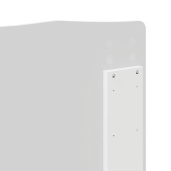 Kopfteil mit Kopfteil Weiß 120 cm Holzwerkstoff