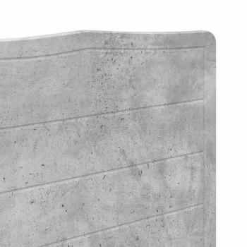 Kopfteil mit Kopfteil Beton Grau 120 cm Holzwerkstoff