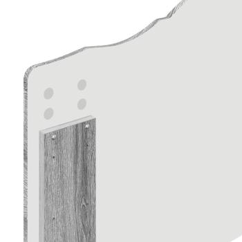 Kopfteil mit Kopfteil Graues Sonoma 90 cm Holzwerkstoff