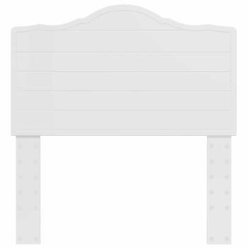 Kopfteil mit Kopfteil Glänzend Weiß 75 cm Holzwerkstoff