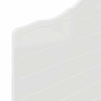 Kopfteil mit Kopfteil Glänzend Weiß 75 cm Holzwerkstoff