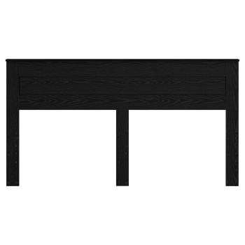 Kopfteil mit Kopfteil Schwarz Eichen-Optik 180 cm Holzwerkstoff