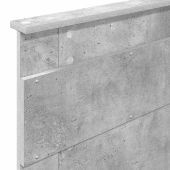 Kopfteil Beton Grau Holzwerkstoff