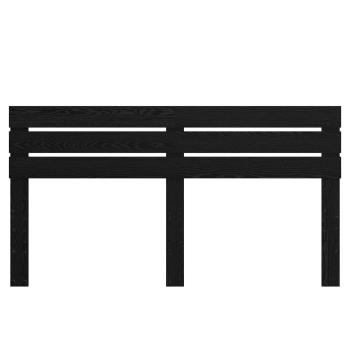 Kopfteil mit Kopfteil Schwarz Eichen-Optik 180 cm Holzwerkstoff