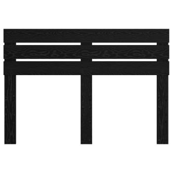 Kopfteil mit Kopfteil Schwarz Eichen-Optik 160 cm Holzwerkstoff