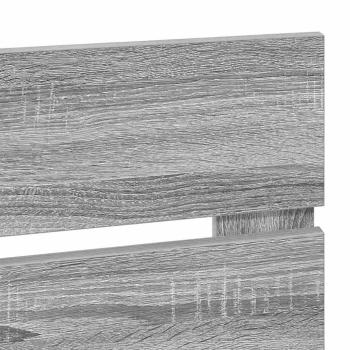 Kopfteil mit Kopfteil Graues Sonoma 150 cm Holzwerkstoff