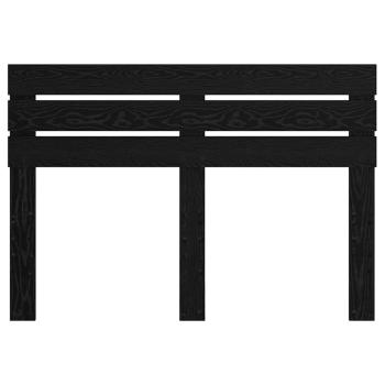 Kopfteil mit Kopfteil Schwarz Eichen-Optik 140 cm Holzwerkstoff