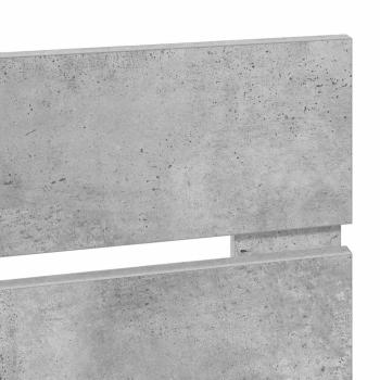 Kopfteil mit Kopfteil Beton Grau 140 cm Holzwerkstoff