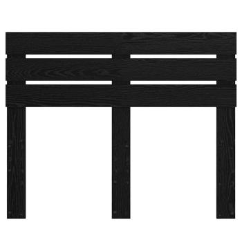 Kopfteil mit Kopfteil Schwarz Eichen-Optik 135 cm Holzwerkstoff