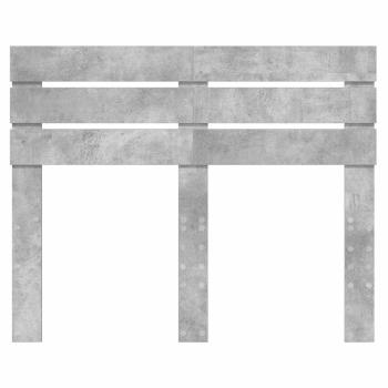 Kopfteil mit Kopfteil Beton Grau 135 cm Holzwerkstoff