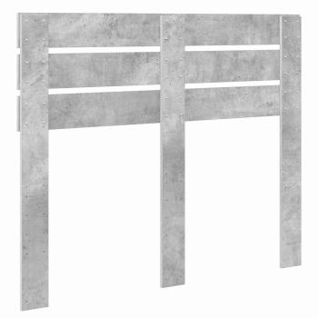 Kopfteil mit Kopfteil Beton Grau 135 cm Holzwerkstoff