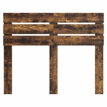 Kopfteil mit Kopfteil Geräucherte Eiche 120 cm Holzwerkstoff