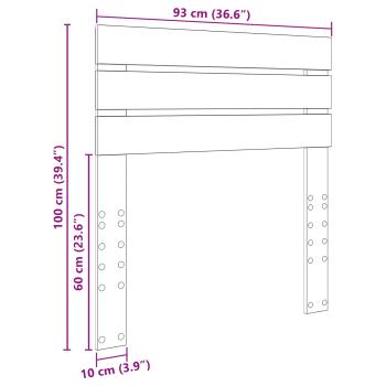 Kopfteil Beton Grau Holzwerkstoff
