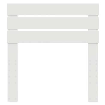 ARDEBO.de - Kopfteil mit Kopfteil Weiß 75 cm Holzwerkstoff