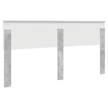 Kopfteil Beton Grau Holzwerkstoff