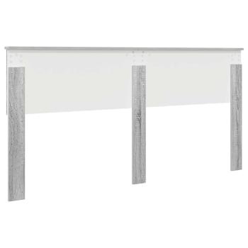 Kopfteil mit Kopfteil Graues Sonoma 180 cm Holzwerkstoff