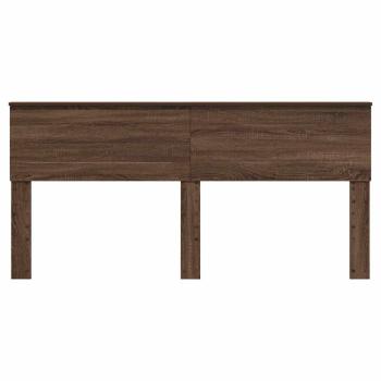 Kopfteil mit Kopfteil Braun Eichen-Optik 180 cm Holzwerkstoff