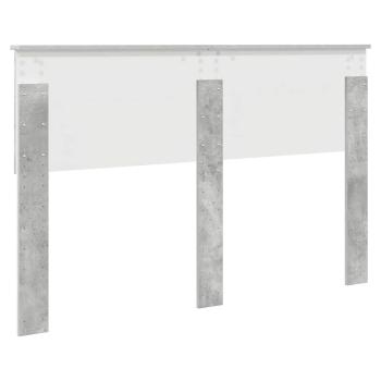 Kopfteil mit Kopfteil Beton Grau 160 cm Holzwerkstoff