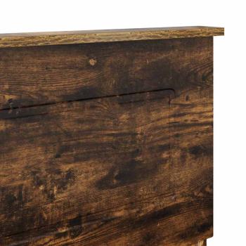 Kopfteil mit Kopfteil Geräucherte Eiche 160 cm Holzwerkstoff