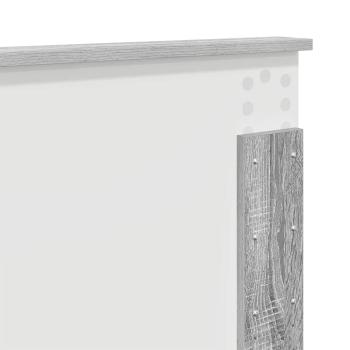 Kopfteil mit Kopfteil Graues Sonoma 140 cm Holzwerkstoff