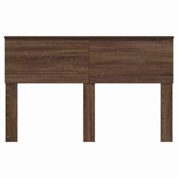Kopfteil mit Kopfteil Braun Eichen-Optik 140 cm Holzwerkstoff