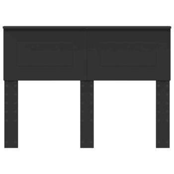 Kopfteil mit Kopfteil Schwarz Eichen-Optik 135 cm Holzwerkstoff