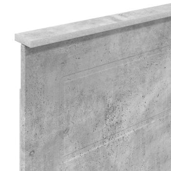 Kopfteil Beton Grau Holzwerkstoff