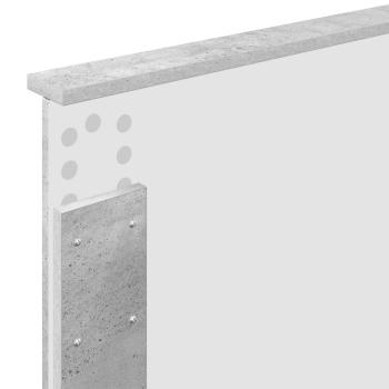 Kopfteil Beton Grau Holzwerkstoff