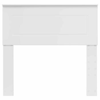 Kopfteil mit Kopfteil Glänzend Weiß 75 cm Holzwerkstoff