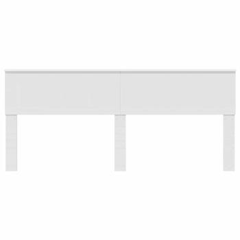 Kopfteil mit Kopfteil Weiß 200 cm Holzwerkstoff