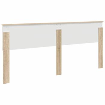 Kopfteil mit Kopfteil Sonoma-Eiche 200 cm Holzwerkstoff