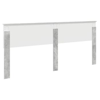 Kopfteil mit Kopfteil Beton Grau 200 cm Holzwerkstoff
