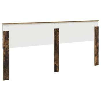 Kopfteil mit Kopfteil Geräucherte Eiche 200 cm Holzwerkstoff