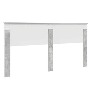 Kopfteil mit Kopfteil Beton Grau 180 cm Holzwerkstoff