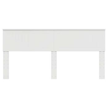 Kopfteil mit Kopfteil Glänzend Weiß 180 cm Holzwerkstoff