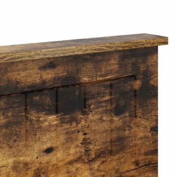 Kopfteil mit Kopfteil Geräucherte Eiche 180 cm Holzwerkstoff
