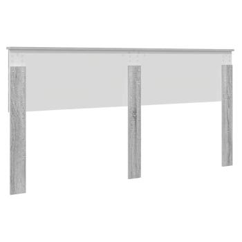Kopfteil mit Kopfteil Graues Sonoma 180 cm Holzwerkstoff