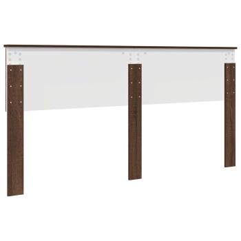 Kopfteil mit Kopfteil Braun Eichen-Optik 180 cm Holzwerkstoff