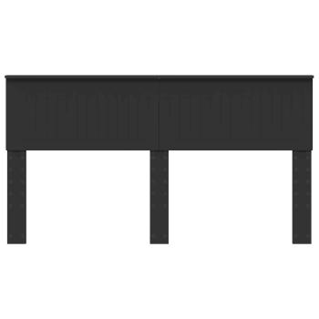 Kopfteil mit Kopfteil Schwarz Eichen-Optik 160 cm Holzwerkstoff